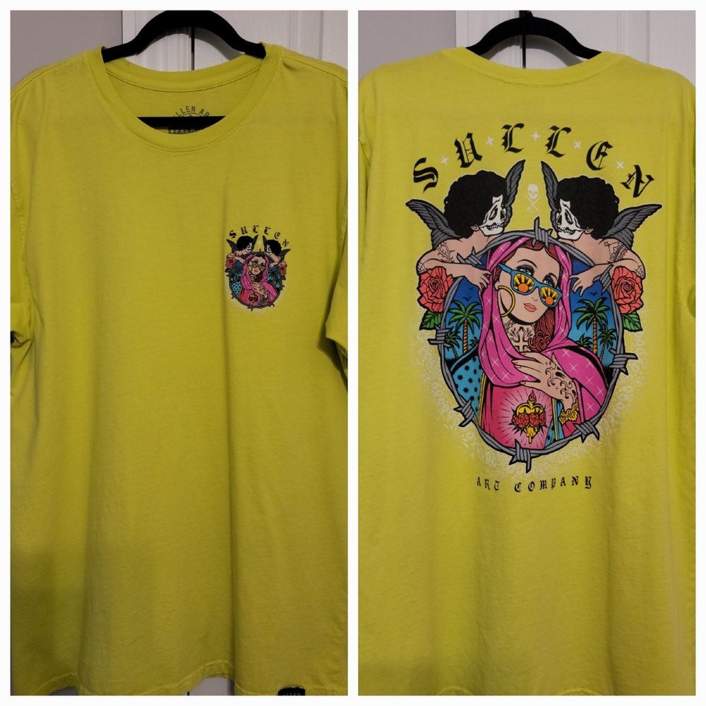 Sullen Men's Yellow Graphic Tee - Short Sleeve